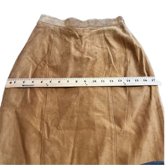 Tan Suede Skirt by I. B. Diffusion w/ Slit in the Back. Size 4. Great Condition - Picture 8 of 9